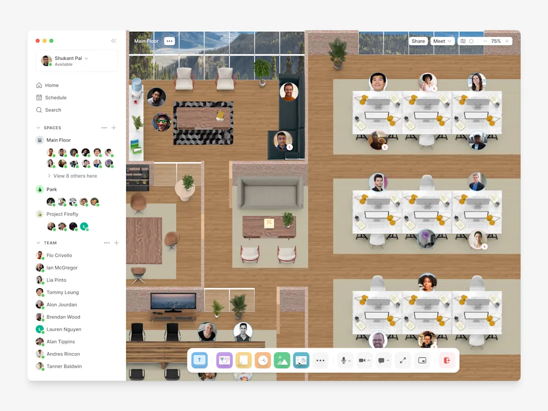 Teamflow Virtual Office Software: Best Remote Office Apps