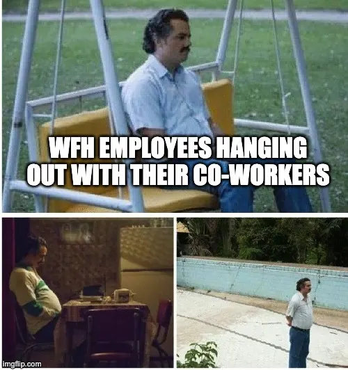 Remote workers alone